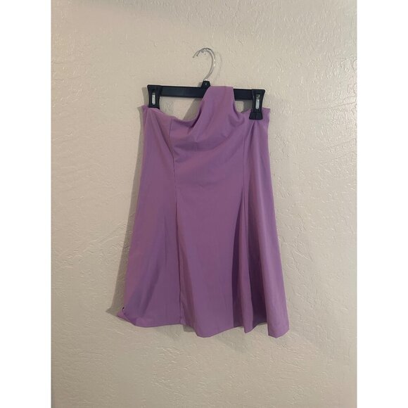 Outdoor Voices One Shoulder Lavender Athletic Workout Shorts Dress - Picture 11 of 11